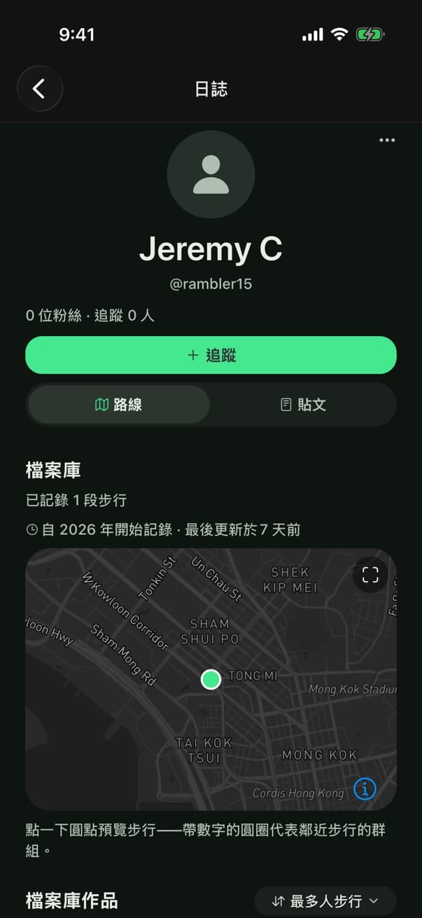 FLIP 創作者個人頁面與路線地圖
